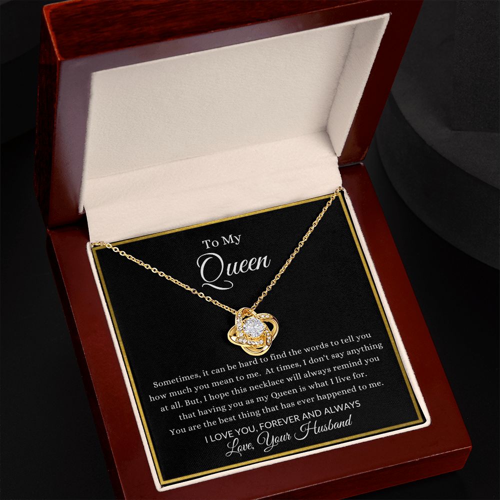 To My Queen | Love Knot Necklace Helenity Gift Shop