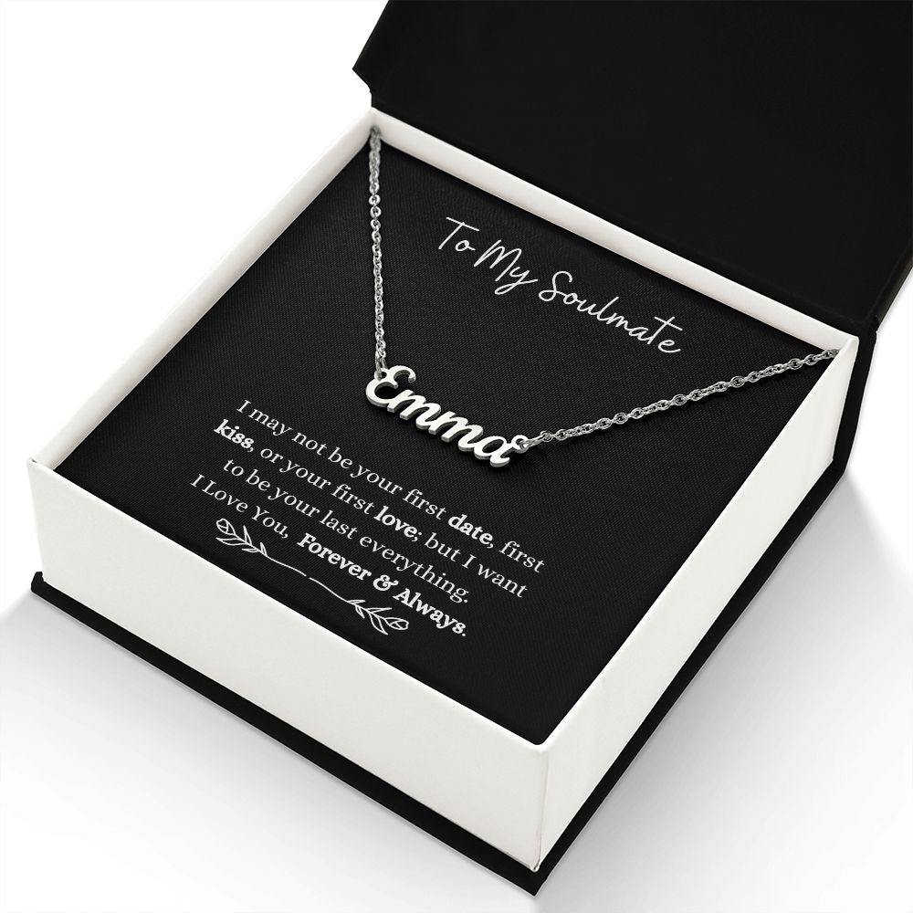 To My Soulmate | Customize Name Necklace Helenity Gift Shop