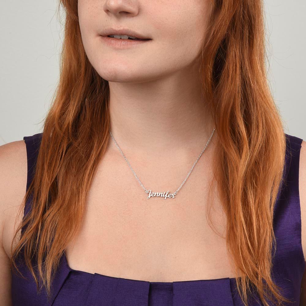 To My Daughter, Love Dad | Custom Name Necklace Helenity Gift Shop