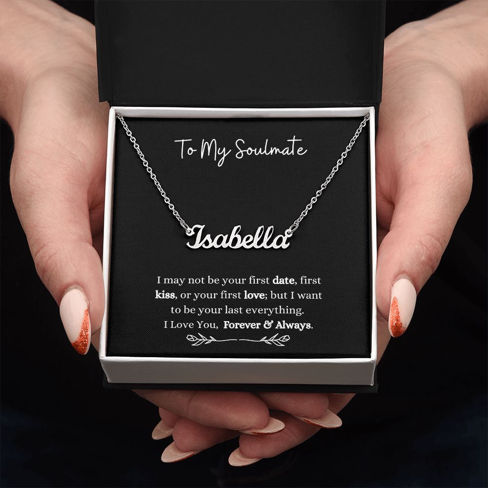 To My Soulmate | Customize Name Necklace Helenity Gift Shop