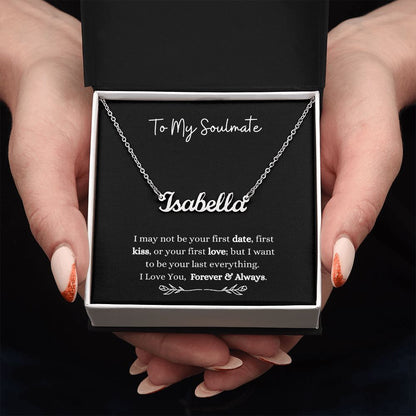 To My Soulmate | Customize Name Necklace Helenity Gift Shop