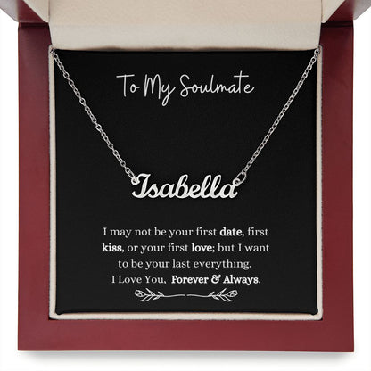 To My Soulmate | Customize Name Necklace Helenity Gift Shop