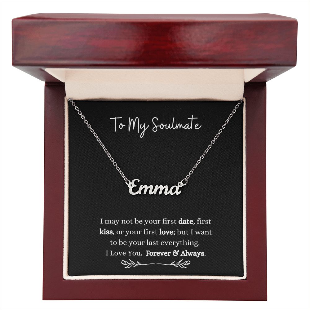 To My Soulmate | Customize Name Necklace Helenity Gift Shop