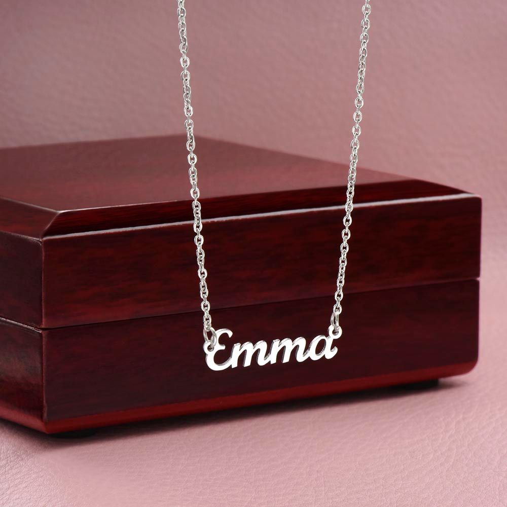 To My Daughter, Love Mom | Custom Name Necklace Helenity Gift Shop
