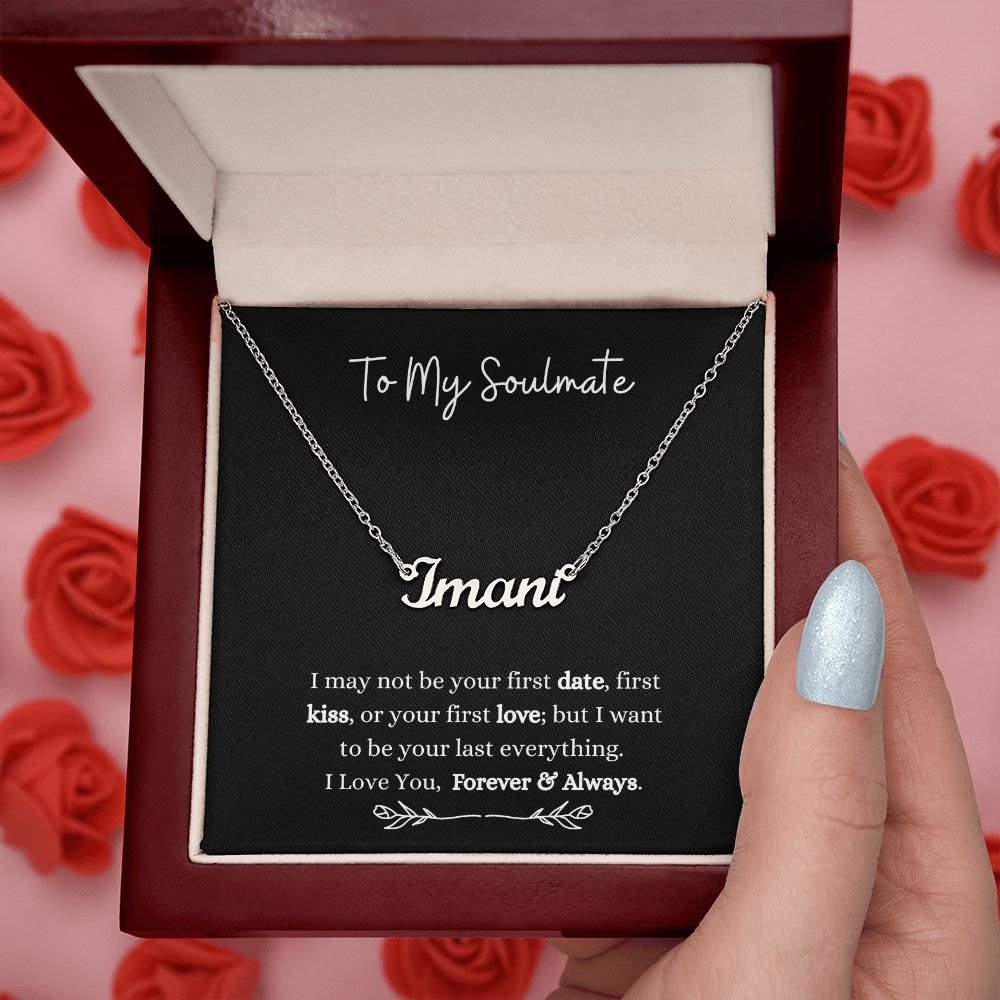 To My Soulmate | Customize Name Necklace Helenity Gift Shop