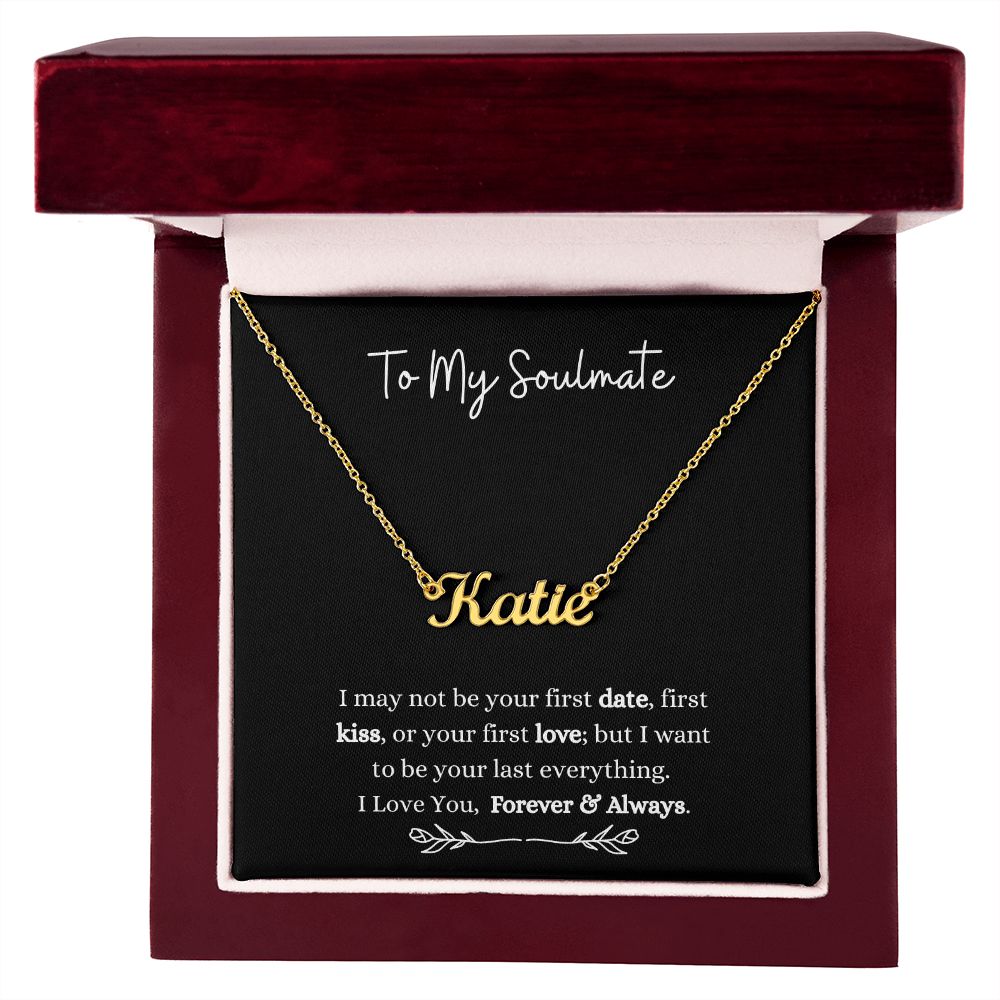 To My Soulmate | Customize Name Necklace Helenity Gift Shop