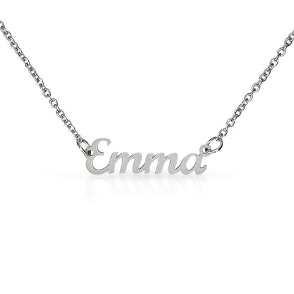 CustomizeMe-Name Necklace (no message card) Polished Stainless Steel / Standard Box Helenity Gift Shop