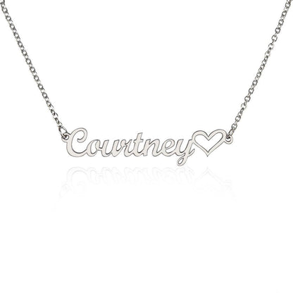 CustomizeMe-Heart Name Necklace (No Message Card)