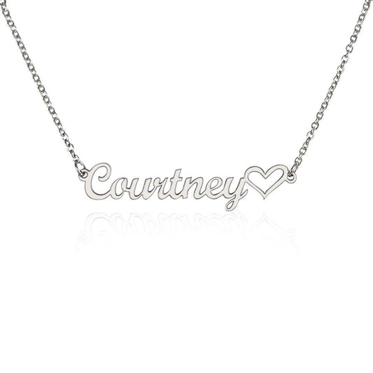 CustomizeMe-Heart Name Necklace (No Message Card)