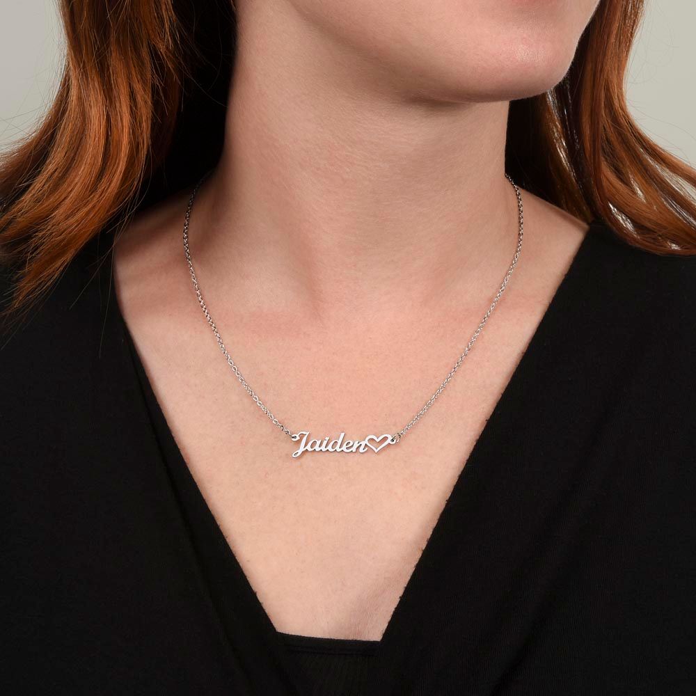 CustomizeMe-Heart Name Necklace (No Message Card)