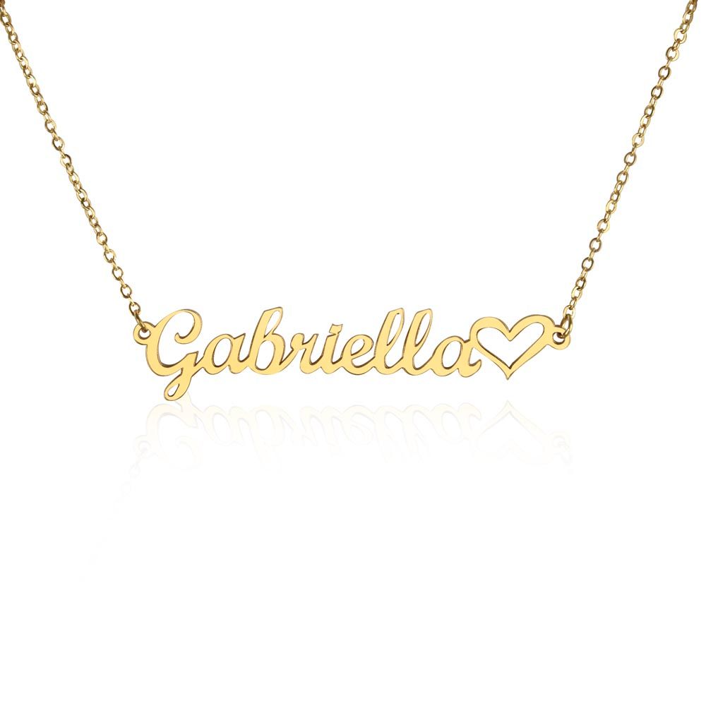 CustomizeMe-Heart Name Necklace (No Message Card)