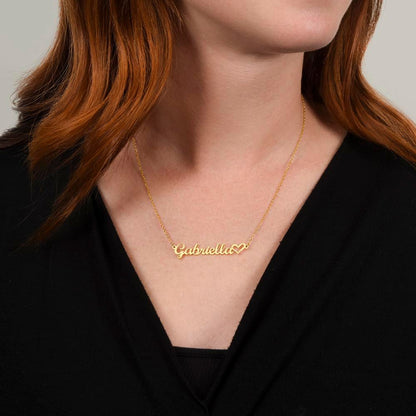 CustomizeMe-Heart Name Necklace (No Message Card)