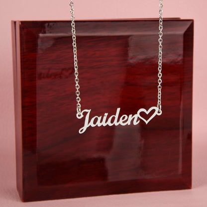CustomizeMe-Heart Name Necklace (No Message Card)