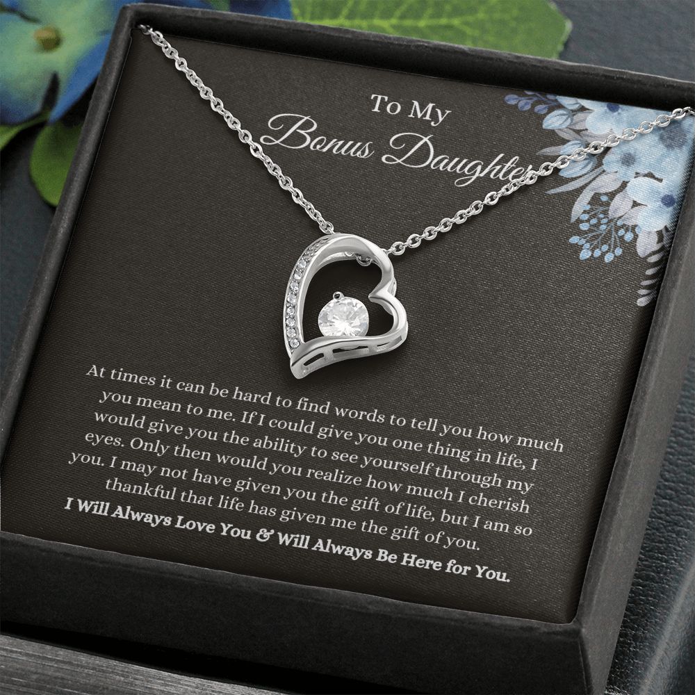 To My Bonus Daughter | Forever Love Necklace Helenity Gift Shop