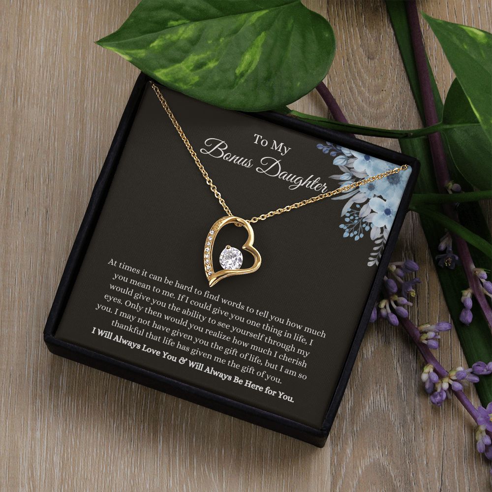 To My Bonus Daughter | Forever Love Necklace Helenity Gift Shop