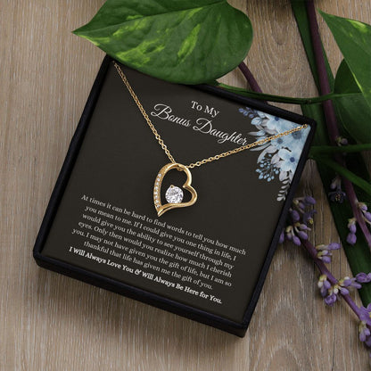 To My Bonus Daughter | Forever Love Necklace Helenity Gift Shop