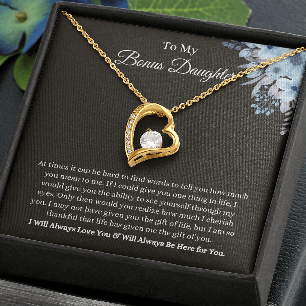 To My Bonus Daughter | Forever Love Necklace Helenity Gift Shop