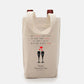 My Love for You is Like Fine Wine- Valentine's Day Double Wine Tote Bag Helenity Gift Shop